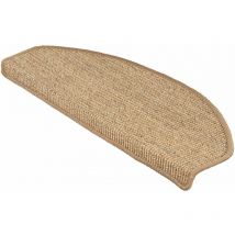 Floordirekt - Tapis d'escalier Pure Nature Demi-circulaire Liège 19 x 56 cm