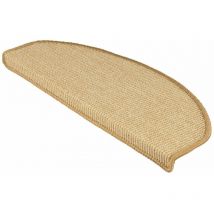 Tapis d'escalier Pure Nature Demi-circulaire Nature 19 x 56 cm