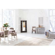 Vivabita - Tapis design abstrait rectangle intérieur Loan Argenté 240x340