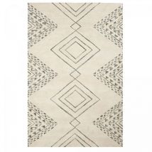 Unamourdetapis - Tapis salon et chambre en laine 200x290 beige fait à la main