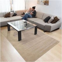 Arte Espina - Tapis chambre en acrylique 70x140 beige rectangle fait main nedcraft