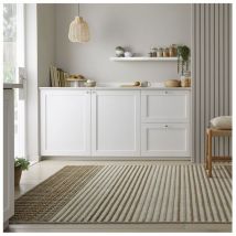 Flair Rugs - Tapis design plat lavable en machine graphique Elton Vert 120x160
