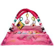 Haloyo - Tapis d'Éveil Bébé Musical 2-en-1 , 0 Mois+,Cadeau Naissance Bebe,Lavable,rose