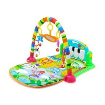 Tapis d'Éveil pour Bébé, Tapis de Jeux avec Arches pour Bébé de 0 à 36 Mois Contient 5 Jouets Suspendus Vert