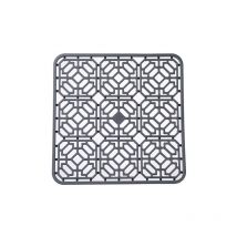 Tapis d'évier, Grand Tapis d'évier de Cuisine en pvc, Accessoires pour évier et évier avec Trous de Drainage, 3030(gris foncé)