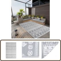Vidaxl - Tapis d'extérieur arakil Gris 190x290 cm pp - Tapis Exterieur - Tapis De Terrasse - Tapis De Balcon - Tapis Design - Tapis Gris