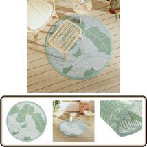 Vidaxl - Tapis d'extérieur arakil vert Ø120 cm pp - Tapis Exterieur - Tapis De Jardin - Tapis Rond - Tapis Lavable - Décoration Extérieur