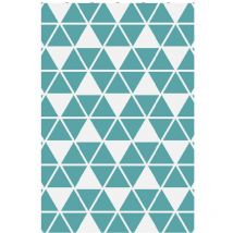 Red Deco - Tapis d'extérieur/intérieur réversible 180x90cm galapagos90cm - blanc/bleu