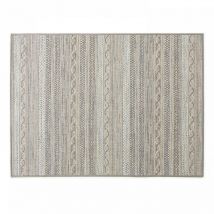 Oviala - Tapis rectangulaire en polypropylène 160x230 cm gris