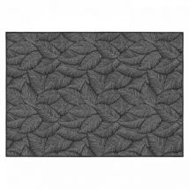 Tapis d'extérieur en polypropylène 120 x 170 cm noir