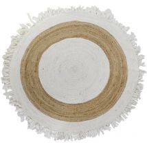 Dkd Home Decor - beige marron tapis en coton jute (200 x 200 x 1 cm)