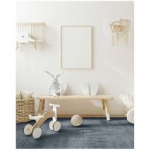 Vivabita - Tapis écologique uni moderne courtes mèches Sense Marine 160x230