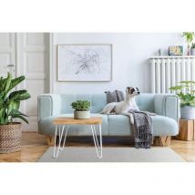 Vivabita - Tapis écologique uni moderne courtes mèches Sense Gris clair 160x230