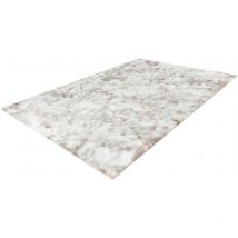 Lalee - Tapis effet usé très doux en polyester Bolero Beige 120x170
