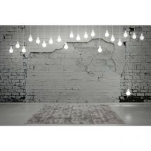 Deladeco - Tapis effet vintage en viscose tissé main Kruger Argenté 120x170