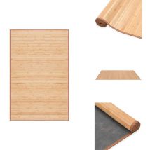 Tapis en bambou 100x160 cm Marron - Tapis En Bambou - Tapis Décoratif - Tapis Salle à Manger - Tapis Salon - Tapis Naturel