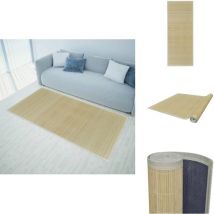 Tapis en bambou 160x230 cm Naturel - Tapis En Bambou - Tapis Nature - Tapis Salon - Tapis Design - Tapis Intérieur