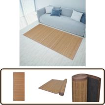 Tapis en bambou marron à latte rectangulaire 120 x 180 cm - Tapis En Bambou - Tapis Naturel - Tapis Salle à Séjour - Décoration Intérieure - Tappeto