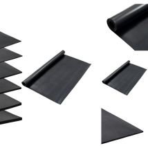 Tapis en caoutchouc antidérapant 1,2x2 m 3 mm Lisse - Tapis De Sol - Tapis Caoutchouc - Tapis Antidérapant - Protection Sol - Protection Voiture