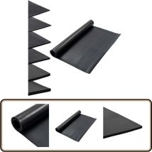 Tapis en caoutchouc antidérapant 1,2x2 m 6 mm Lisse - Tapis De Sol - Tapis Caoutchouc - Tapis Antidérapant - Protection Sol - Revêtement Sol