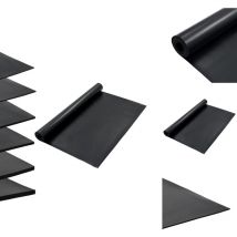 Tapis en caoutchouc antidérapant 1,2x5 m 2 mm Lisse - Tapis De Sol - Tapis Caoutchouc - Tapis Antidérapant - Protection Sol - Revêtement De Sol