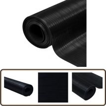 Tapis en caoutchouc antidérapant 1,5x4 m 3 mm Nervure fine - Tapis Caoutchouc - Tapis Antidérapant - Tapis Sol - Revêtement Sol - Protection Sol
