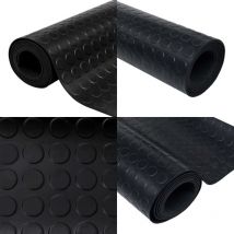Tapis en caoutchouc antidérapant avec points 5 x 1 m - Tapissol - Tapis Caoutchouc - Tapis Antidérapant - Tapis Noir - Tapis Industriel - Home &