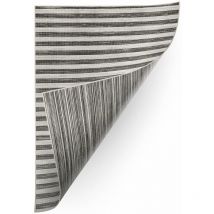 Rugsx - Tapis en corde réversible sizal double 29203/092 rayures rayures gris/noir grey 160x230 cm