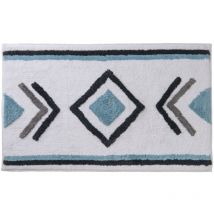 Tapis de bain déco ethnique en coton 50x80cm