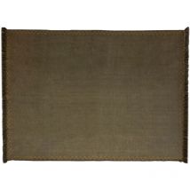 Tapis en coton à franges
