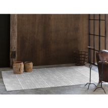 Vivabita - Tapis en coton plat gris intérieur moderne Nilo Gris 200x290