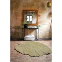 Lorena Canals - Tapis en forme de feuille pour salon Monstera Olive 200x285
