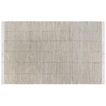 Vente-unique - Tapis en jute et laine fait à la main - 160 x 230 cm - 1200g/m2 - Naturel - takoradi