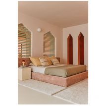 Lorena Canals - Tapis en laine lavable en machine de couloir uni Silhouettes Naturel 80x250