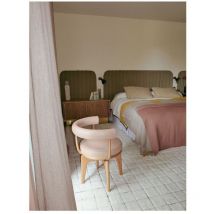 Lorena Canals - Tapis en laine lavable en machine moderne graphique Mosaic Naturel 80x230