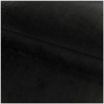 Allotapis - Tapis en microfibre doux uni antidérapant rond Dave Noir ø 200