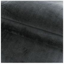 Allotapis - Tapis en microfibre doux uni antidérapant rond Dave Gris ø 160