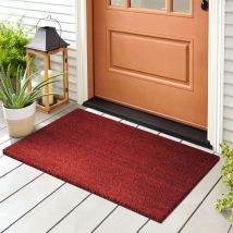 Casa Pura - Paillasson en Fibres de Noix de Coco Rouge 24 mm 100 x 300 cm