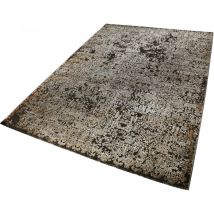 Tapis en polyester doux vintage Bel Etage Brun 120x170