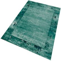 Wellhome - Tapis salon en polyester Design Eau Coloré Vert - 100x200cm - Vert