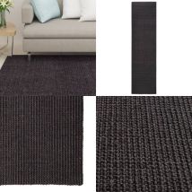 Tapis en sisal pour griffoir noir 80x300 cm - tapis en sisal - tapis en sisal - Home & Living