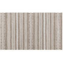 Tapis en vinyle jarapa 45 x 75 cm – Beige et blanc – Confort et style – Tapis kilim – STOR PLANET