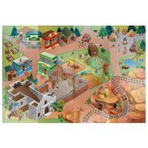 House Of Kids - Tapis enfant tissé 100x140 multicolore rectangle nappe alamo