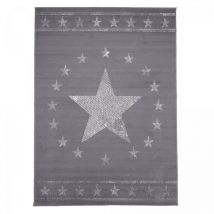 Unamourdetapis - Tapis enfant tissé 200x290 gris rectangle AF1 1ST start