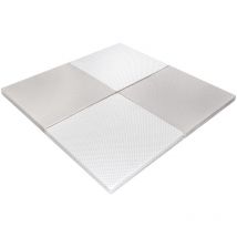 Xaluca - Tapis enfant d'eveil et de jeux gris 3-en-1 - Transportable et deshoussable