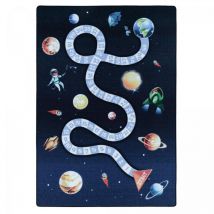 Jadorel - Tapis enfant Lavable 30° 140x200 bleu kidatu
