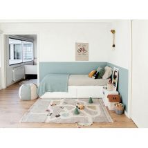 Lorena Canals - Tapis enfant rectangulaire en coton fait main lavable en machine Play Beige 120x170