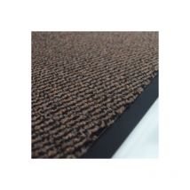 Décoweb - Tapis entrée accueil anti-salissures - Marron - Rouleau de 0.9m x 3m