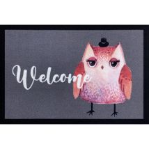 Tapis OWL BOY GREY 40x60 cm – 100% polyamide – Dossier antidérapant – VICA