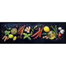 Tapis d'entrée Spiced 50 x 150 cm – 100% polyamide – Dossier antidérapant – Lavable à 30° – VICA